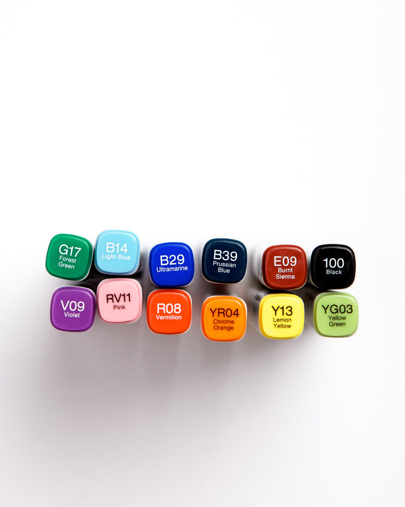 Copic 12pc Basic Set