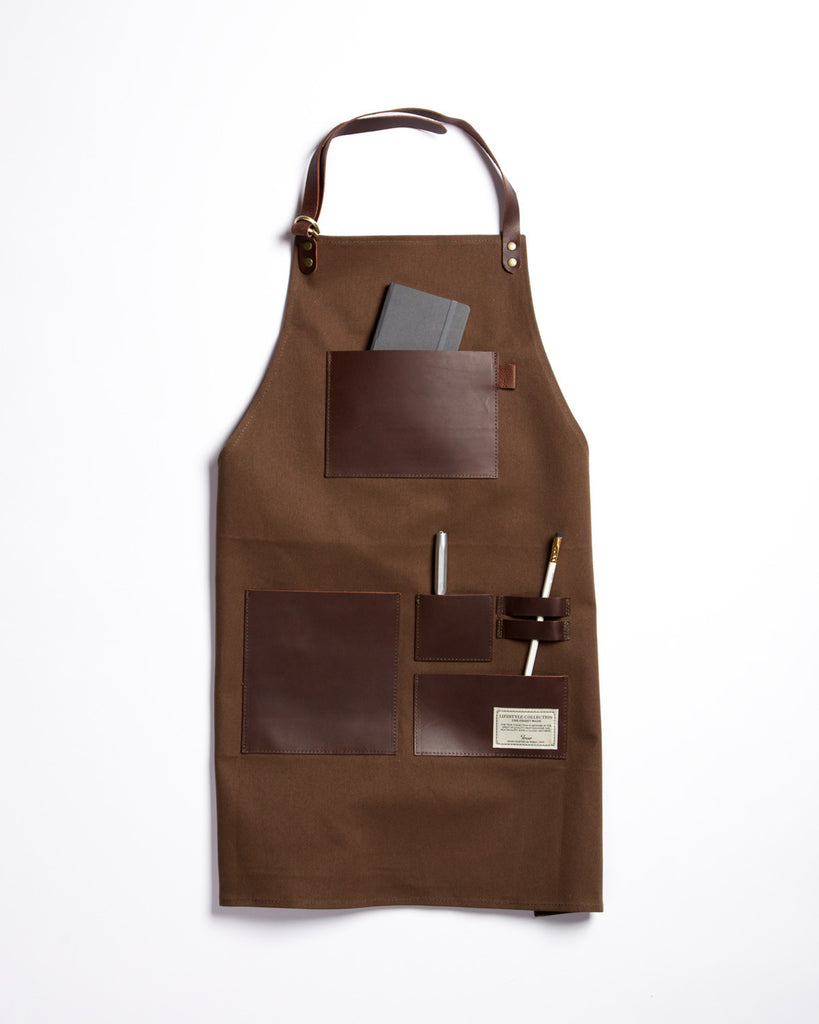 TRVR Waxed Canvas and Leather Gentleman's Apron