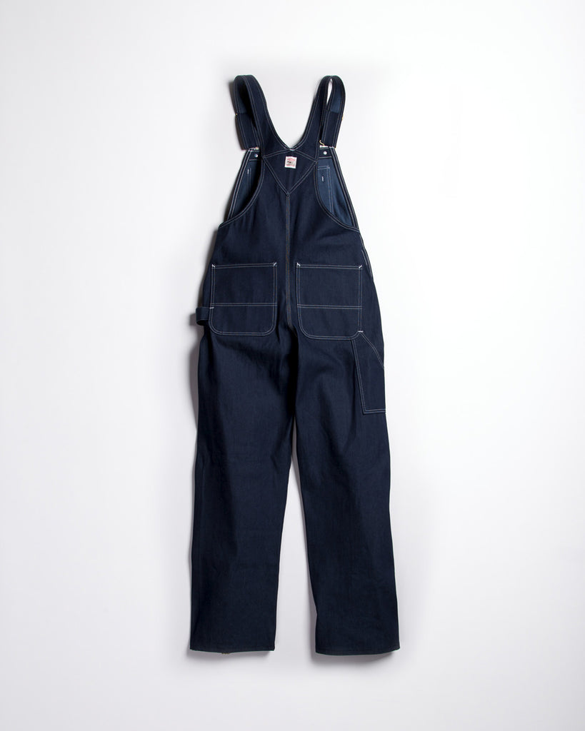 Pointer Brand Rigid High Back Overall Indigo Blue Denim