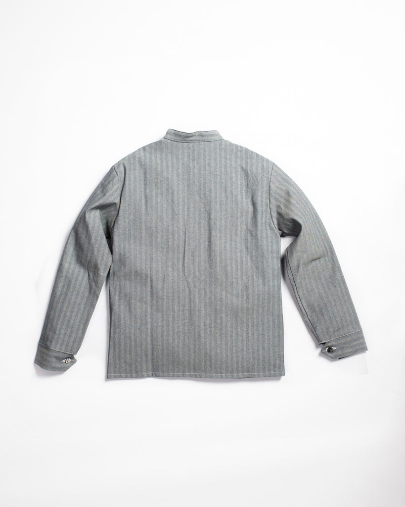 Pointer Brand Special Make Banded Collar Jacket Fisher Stripe