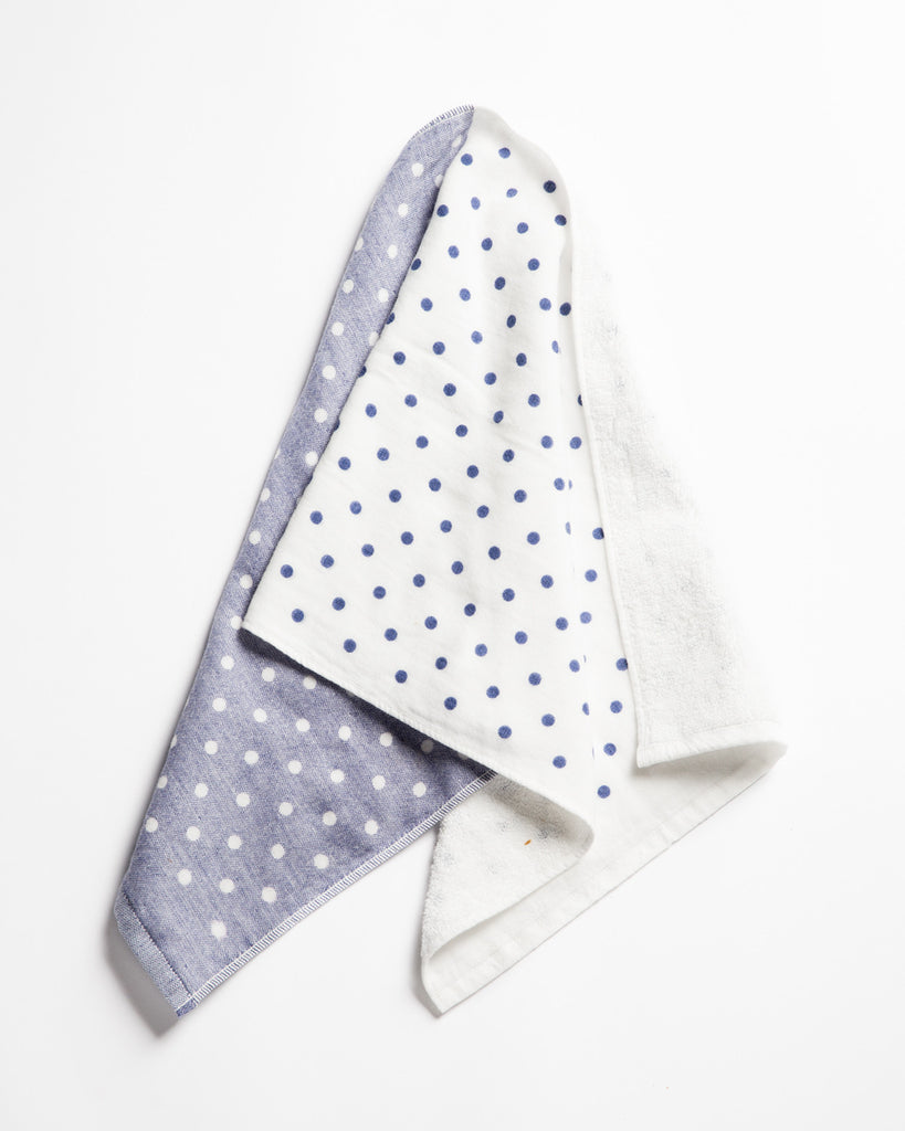 Yoshii Polkadot Chambray Hand Towel