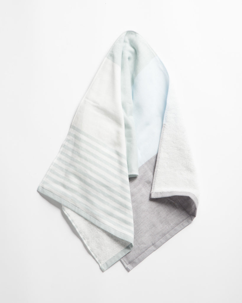Yoshii Tri-Color Chambray Hand Towel