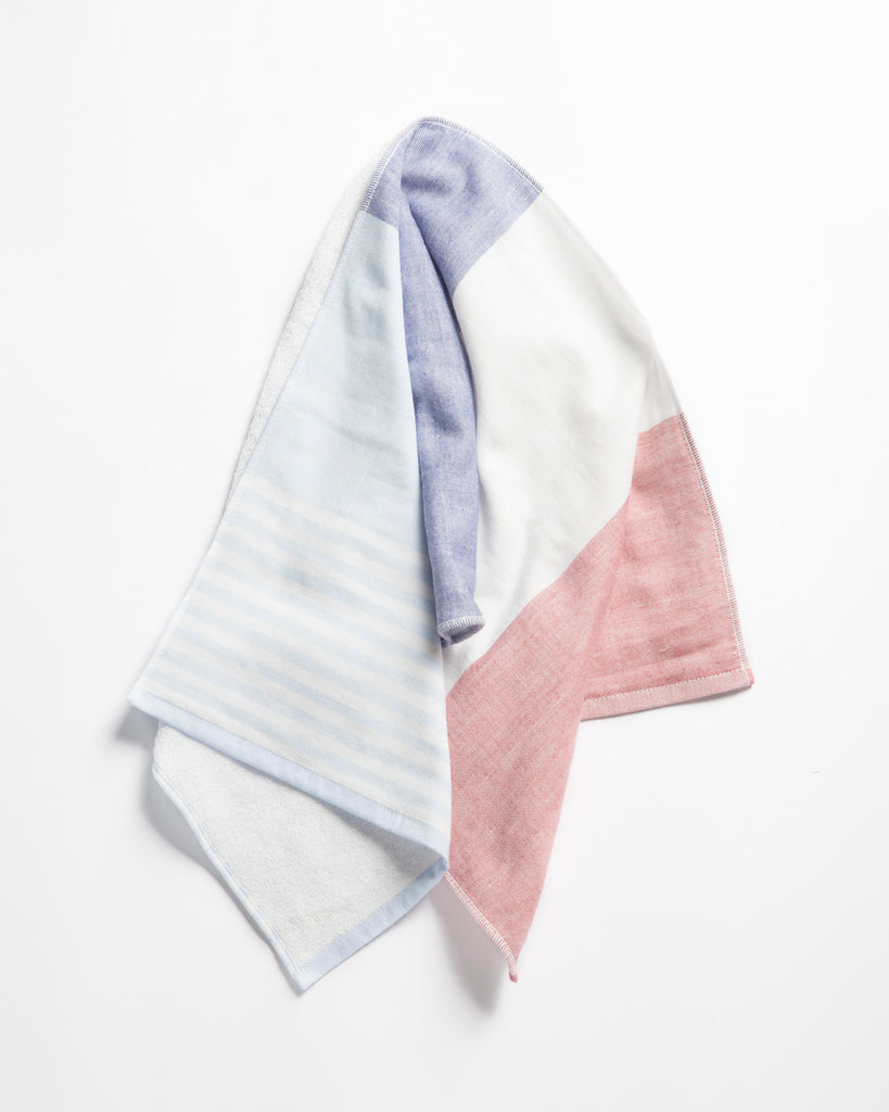Yoshii Tri-Color Chambray Hand Towel