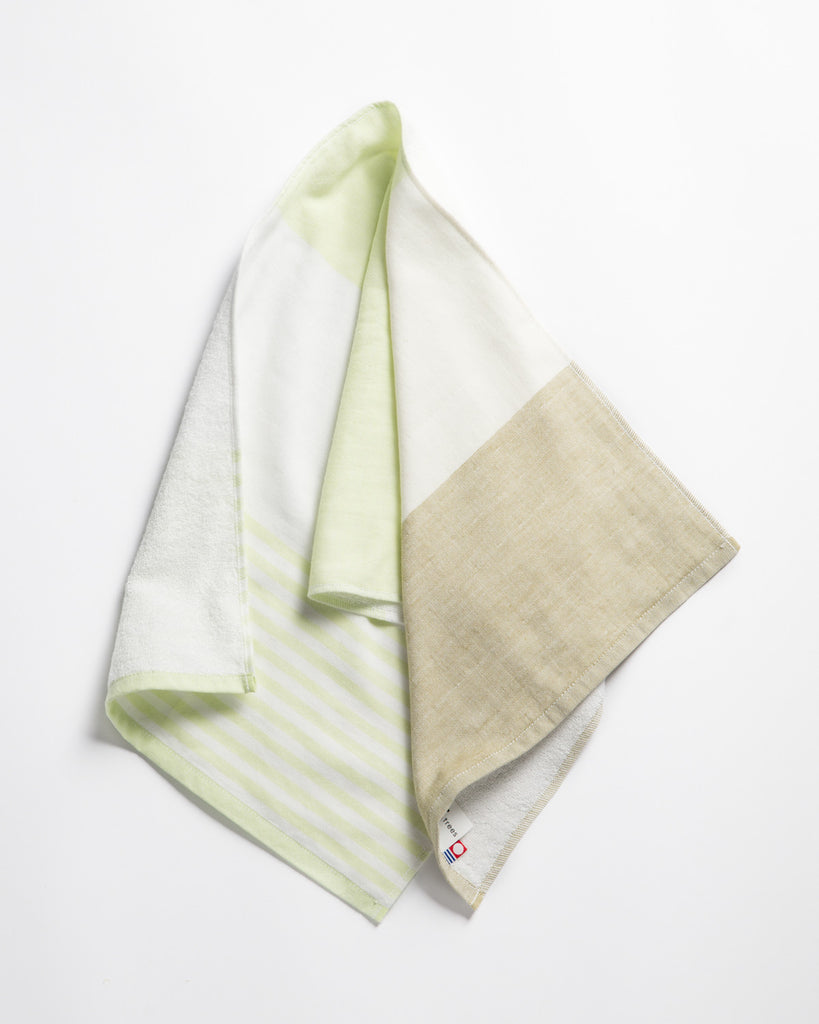 Yoshii Tri-Color Chambray Hand Towel