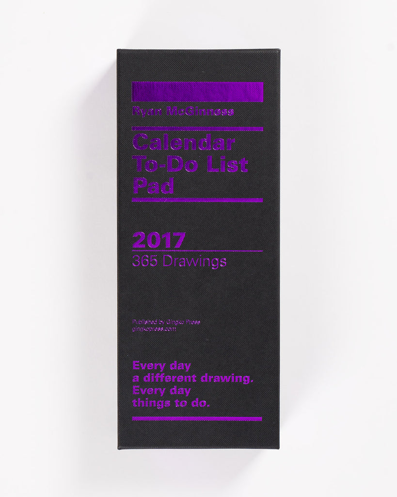 Ryan McGinness To-Do List Calender 2017
