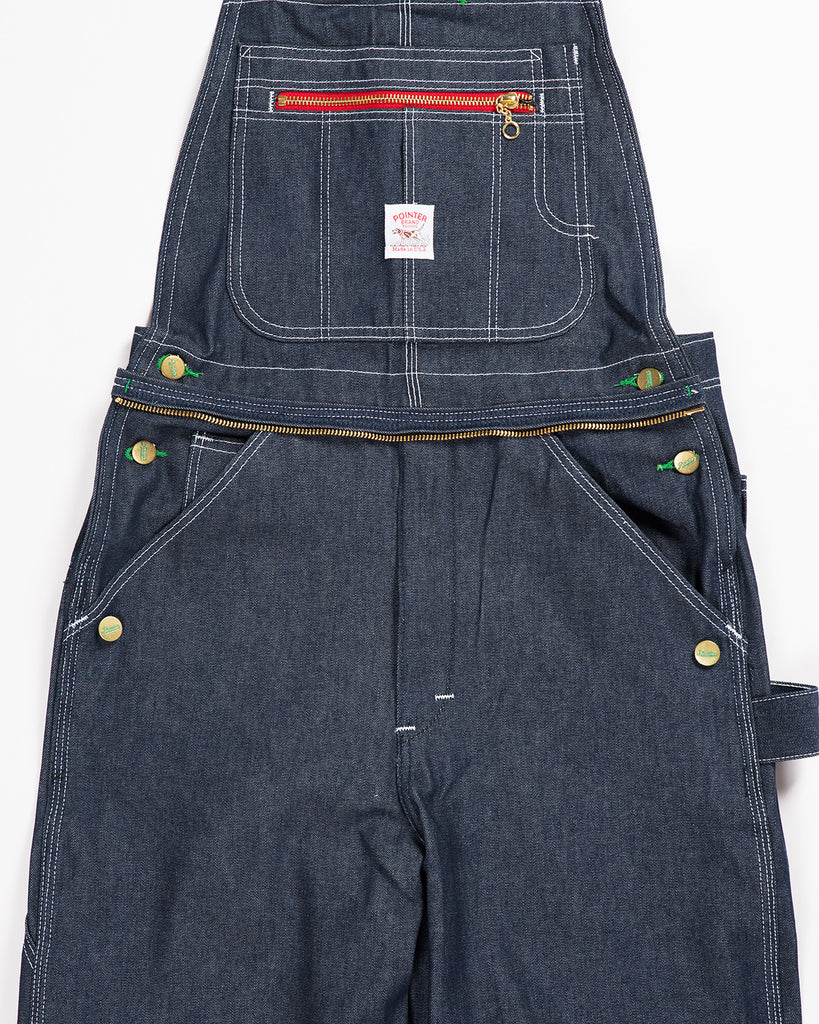 Pointer Rigid Indigo Low Back Overalls