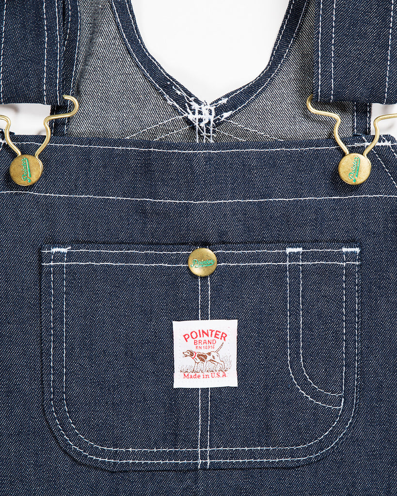 Pointer Kids Overalls Indigo Denim