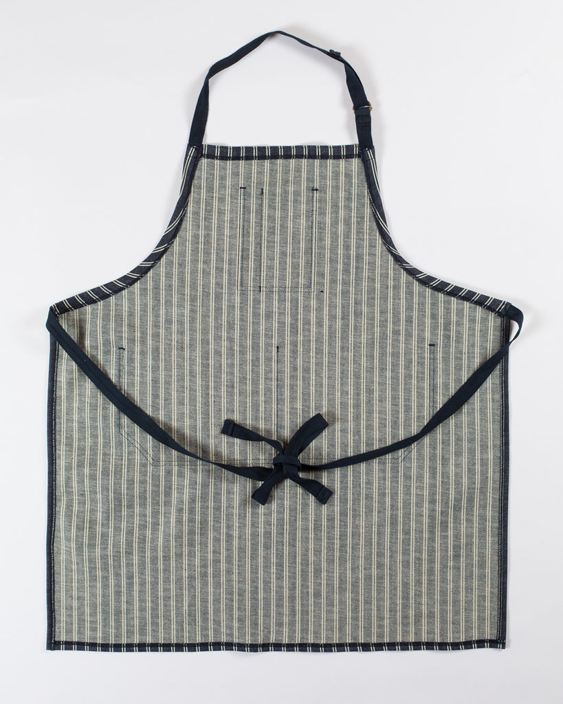 Hand-Eye Kitchen Apron Denim Double Stripe