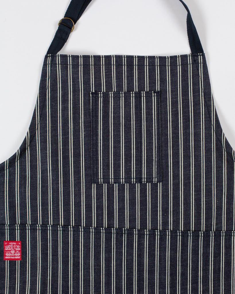Hand-Eye Kitchen Apron Denim Double Stripe