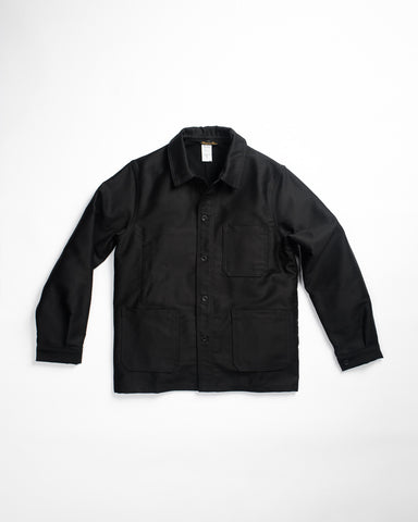 Vetra Work Jacket Overdyed Black Herringbone