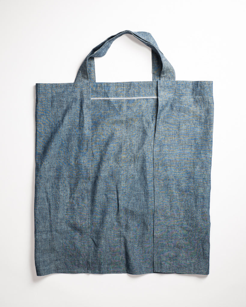 Portland Apron Company Smock Organic Hemp Blue Demin