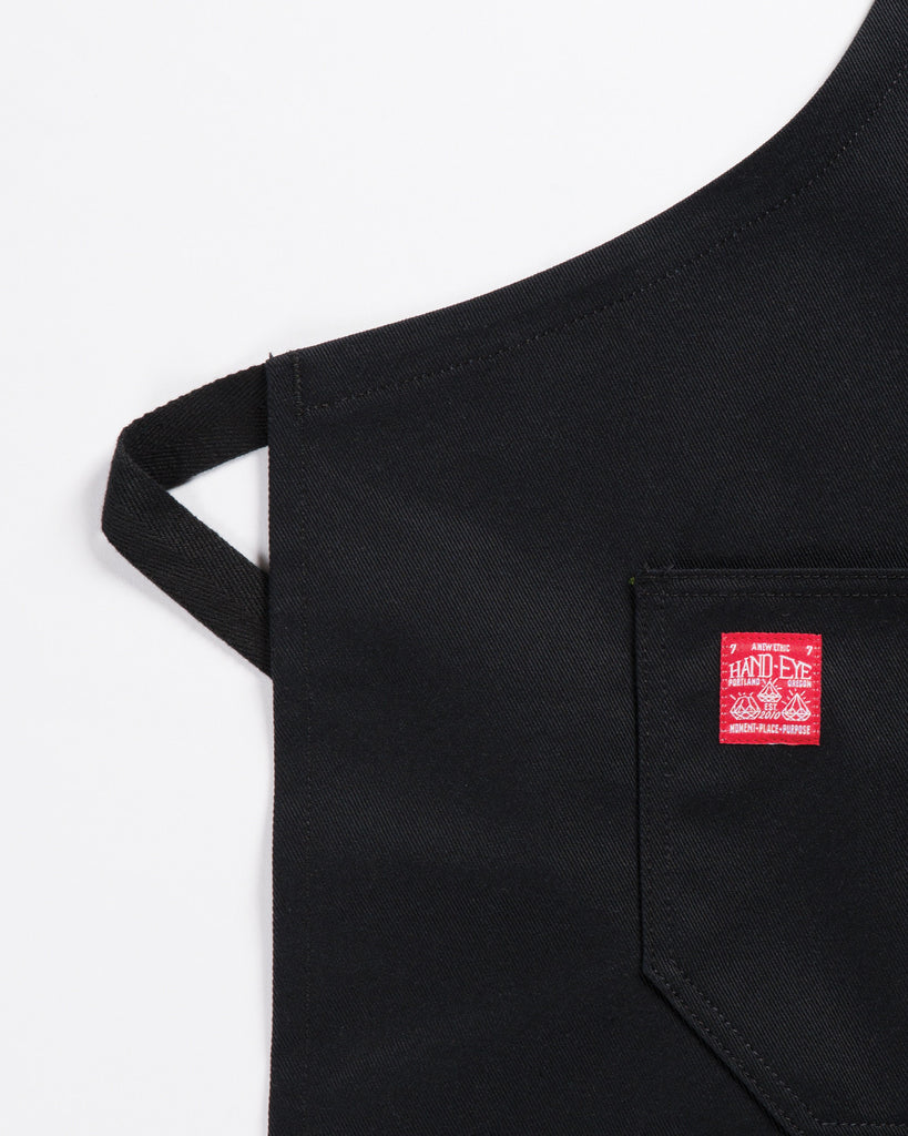 Hand-Eye Kitchen Apron Black Canvas