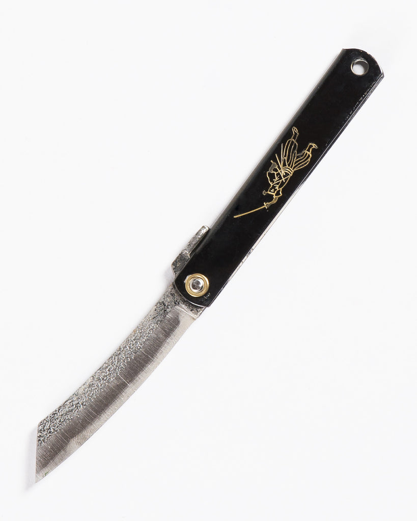 Miyamoto Higonokami Pocket Knife with Black Handle
