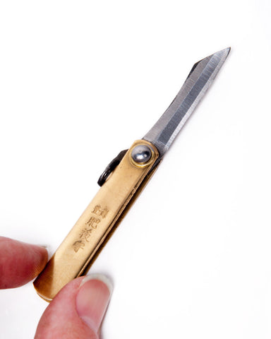 Higonokami Pocket Knife with Black Handle 75mm