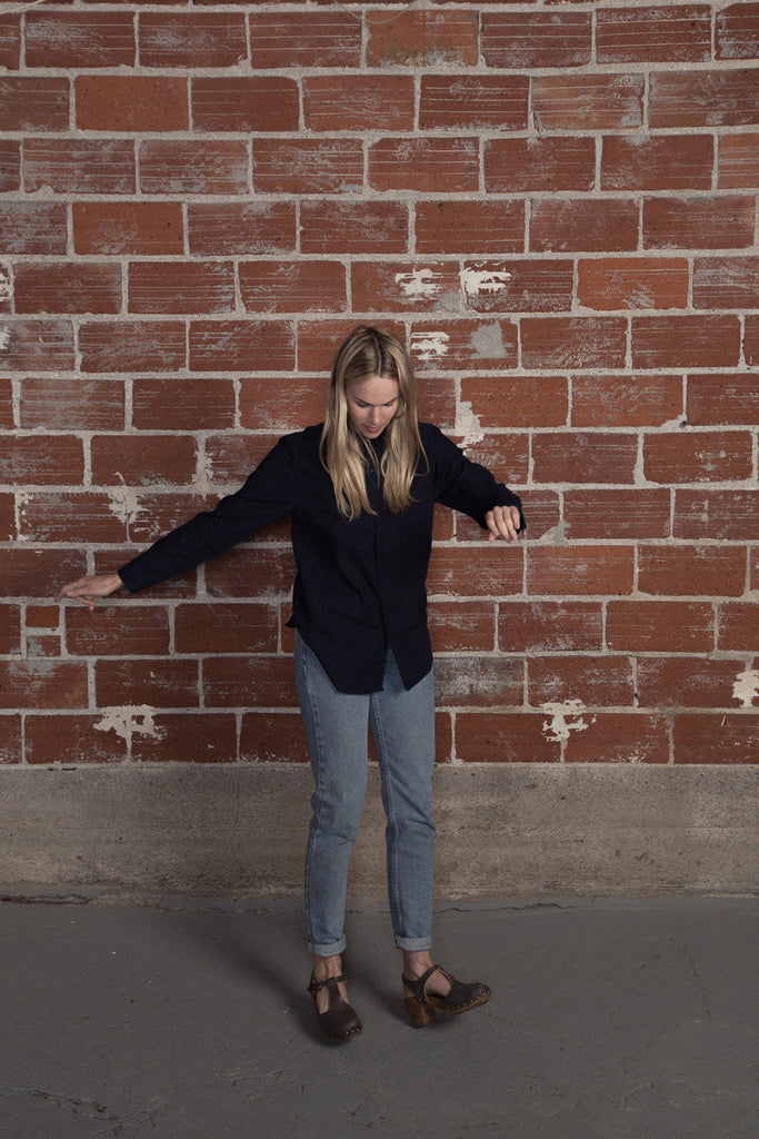 Armen Utility Shirt Navy