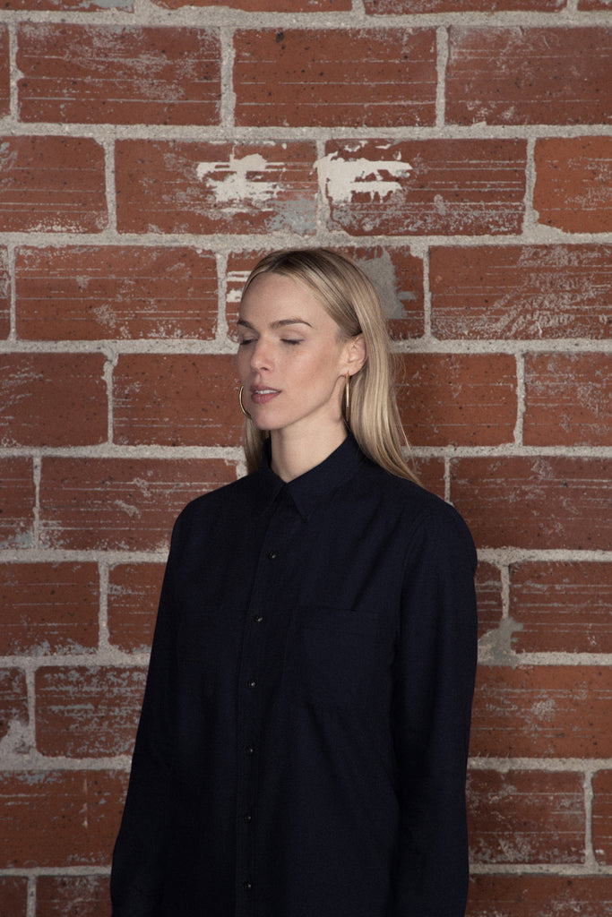 Armen Utility Shirt Navy