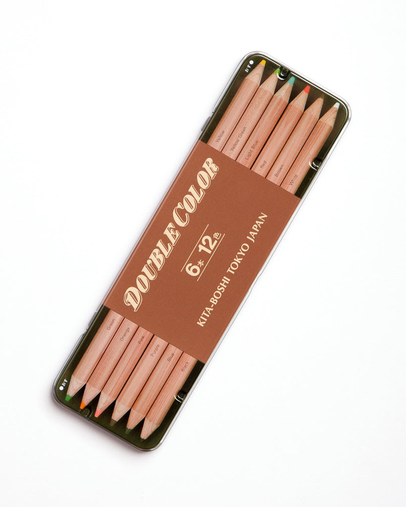 Kitaboshi Double Colored Pencil Set of 6
