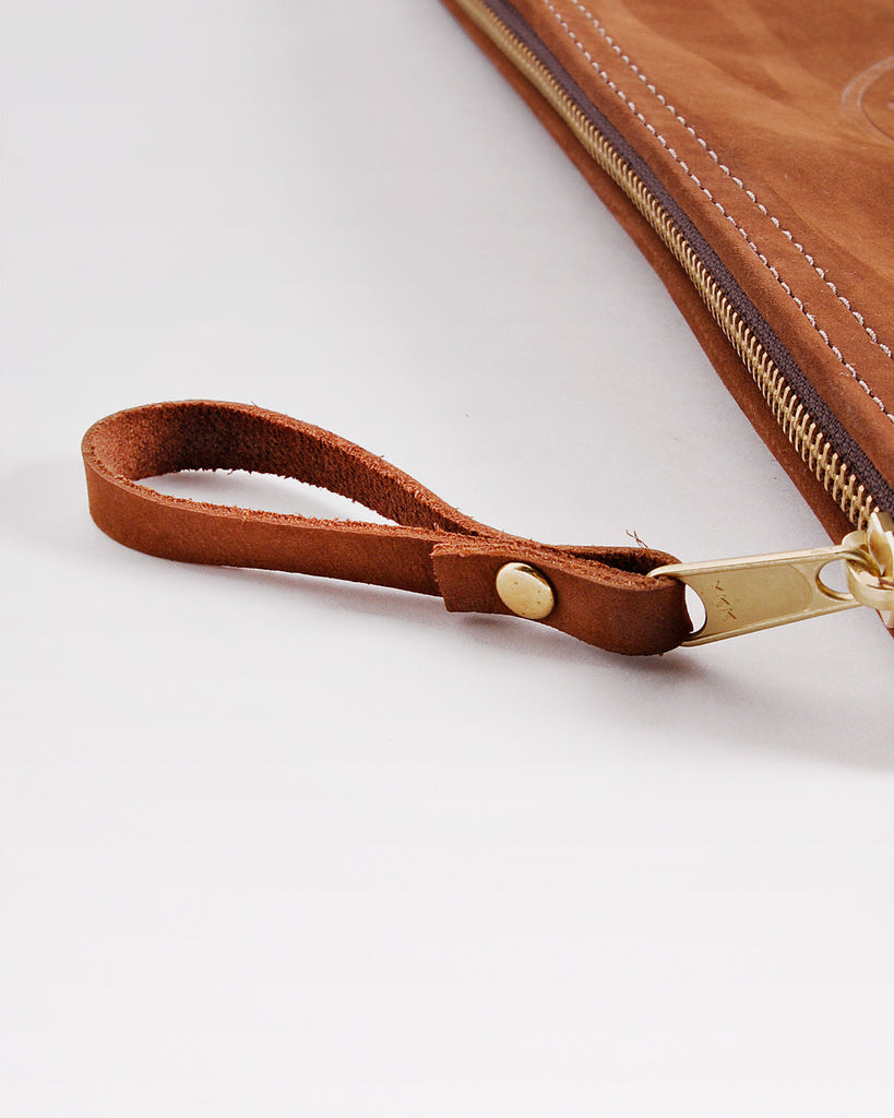 Klein Top-Grain Leather Zipper Bag