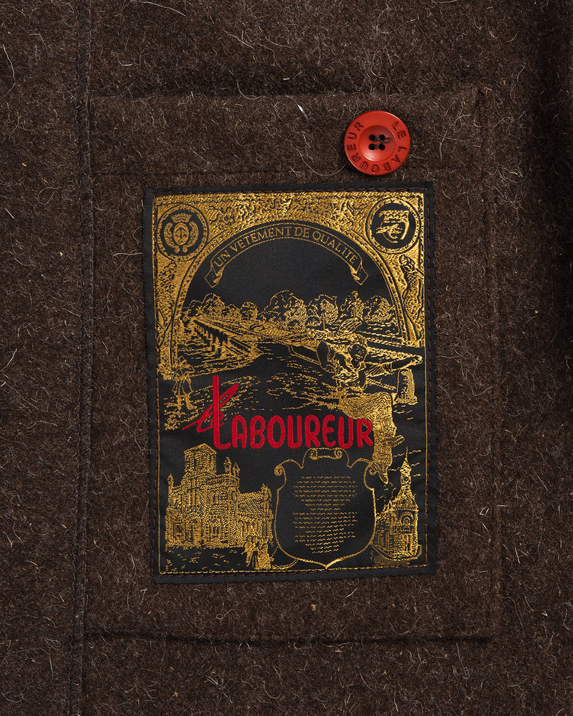 Le Laboureur Wool Work Jacket Brown