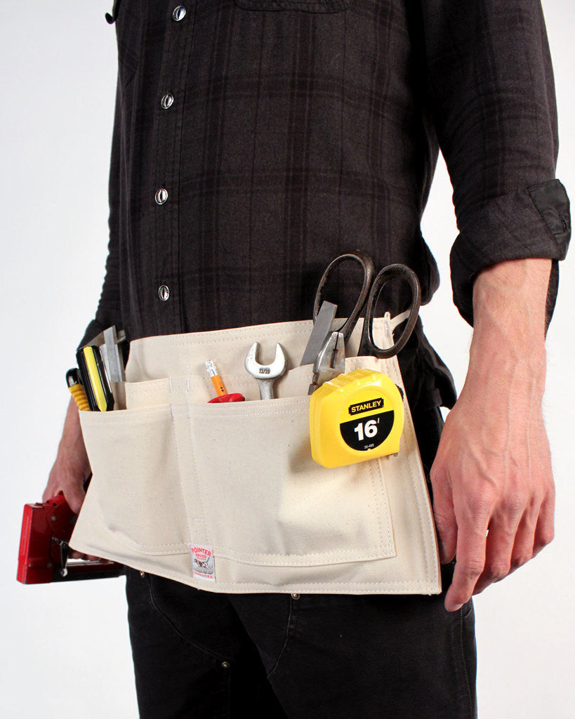 Pointer Waist Apron White Drill