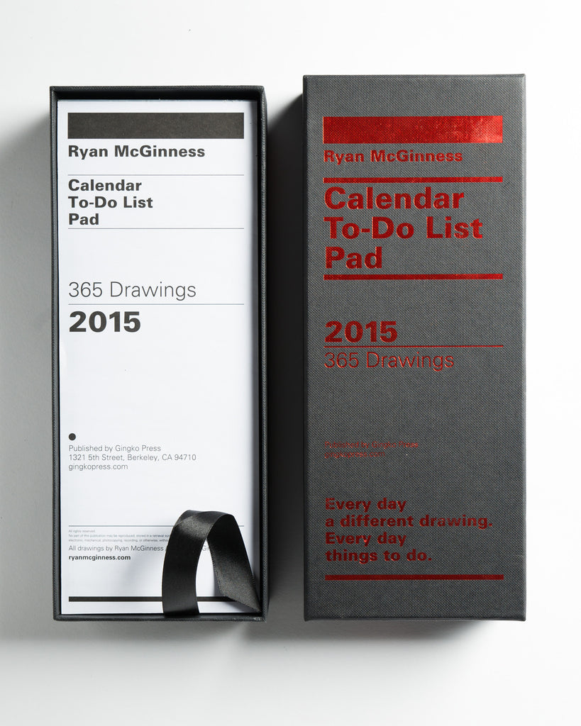 Ryan McGinness Calendar To Do List Pad 2015