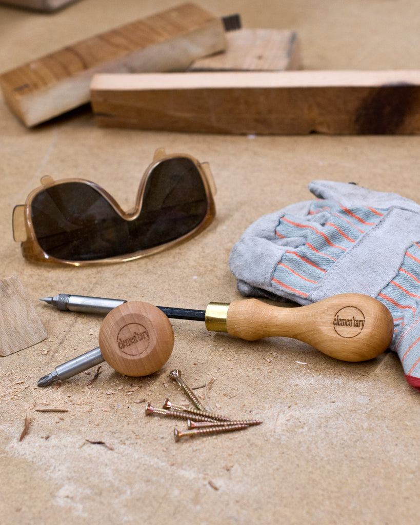 Elemen'tary Design No. 1 and No. 2 Screwdriver Set with Interchangeable Bits