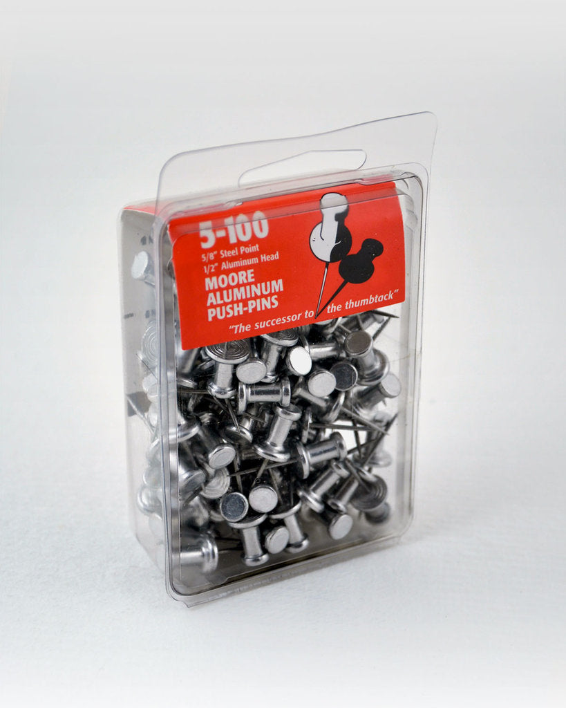 Aluminum Push Pins - Box of 100