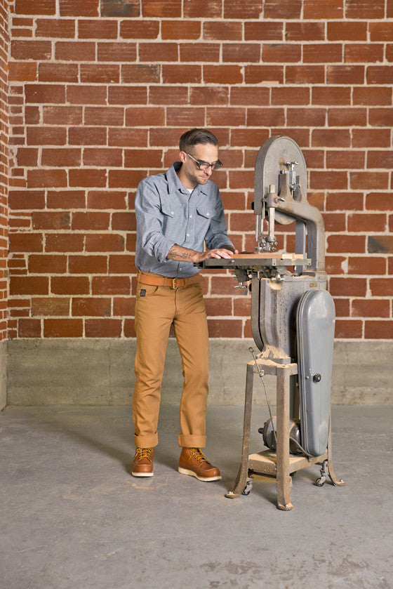 Hand-Eye x L.C. King Slim Fit Work Jean Brown Duck