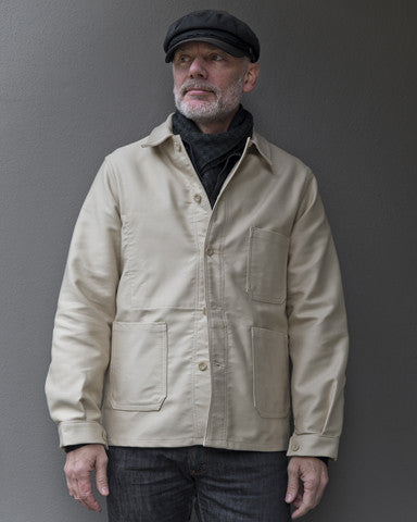 Le Laboureur Moleskin Work Jacket Ecru