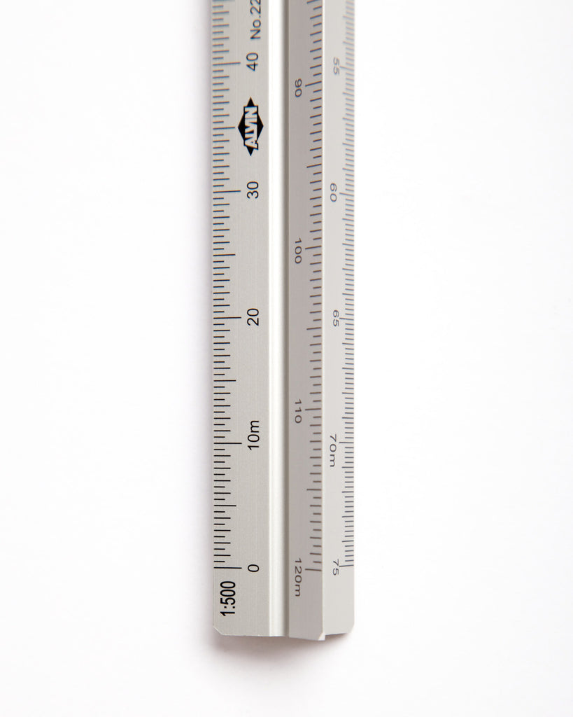 Aluminum Architectural Triangle Scale - Metric