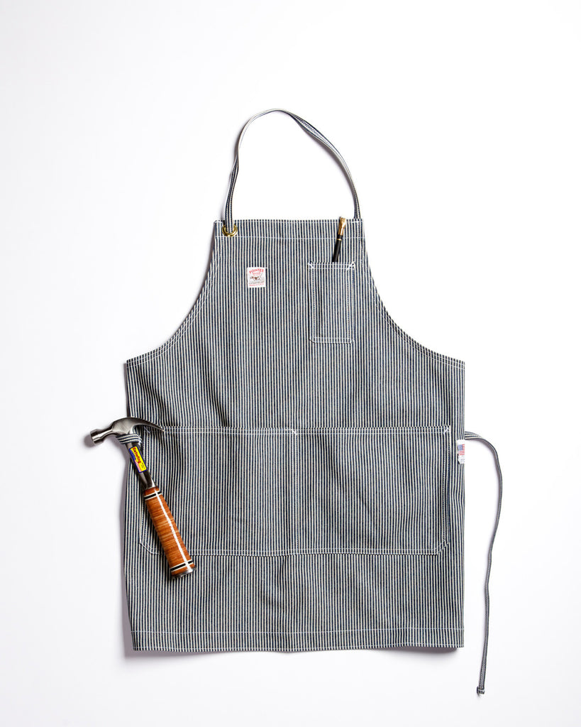 Pointer Brand 3 Pocket Shop Apron Hickory Stripe