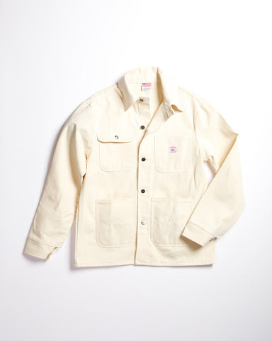 Le Laboureur Moleskin Work Jacket Ecru