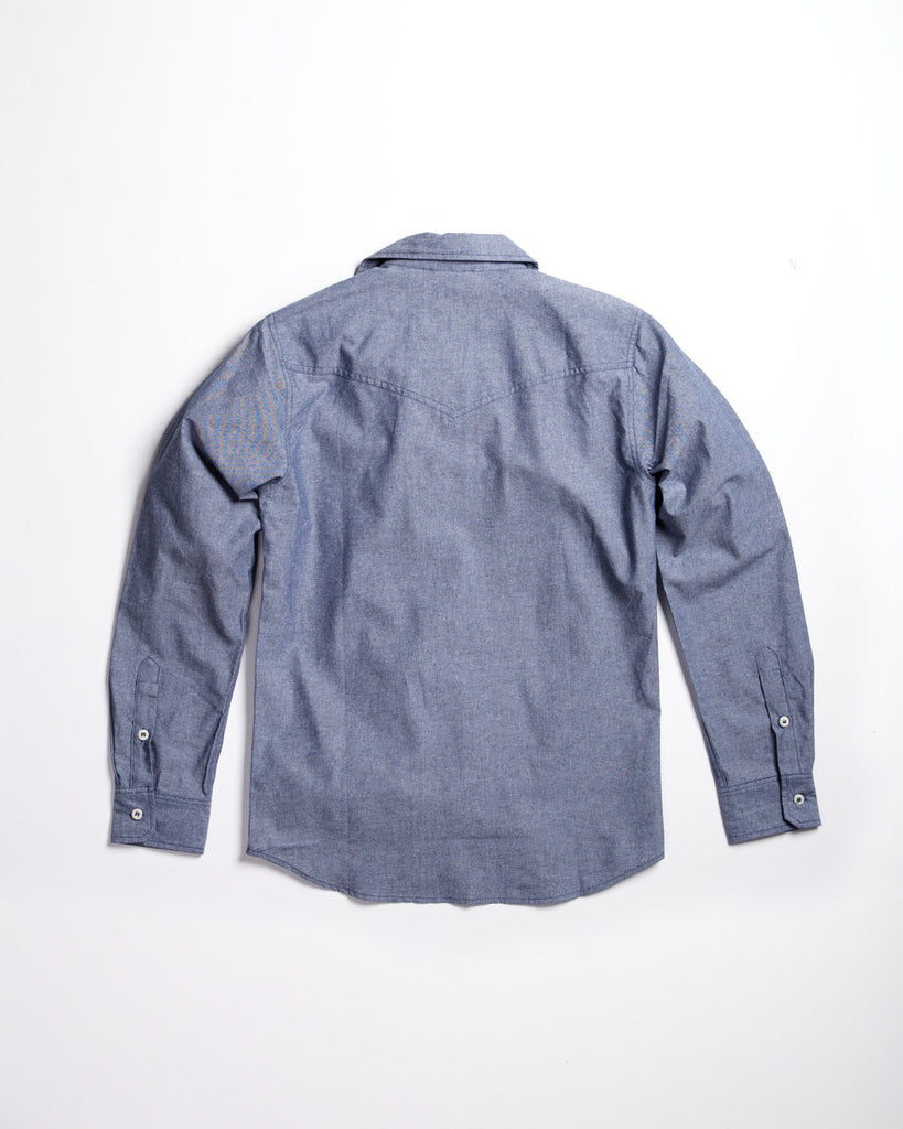 Edgevale Elwell Chambray Shirt Indigo