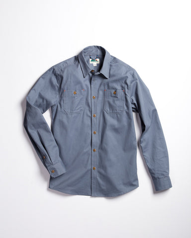 Edgevale Elwell Chambray Shirt Indigo