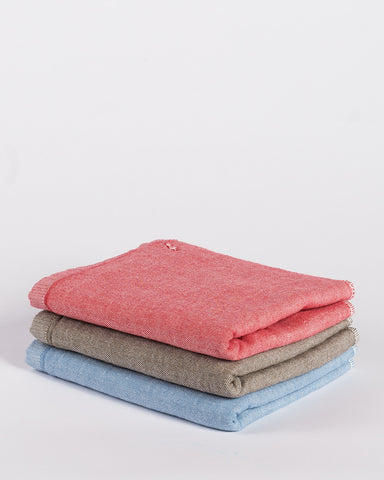Yoshii Tri-Color Chambray Hand Towel