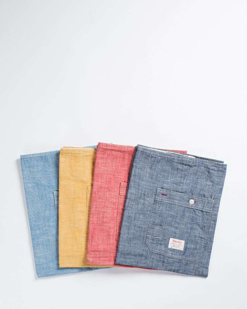 BasShu Normal Apron Solid Chambray