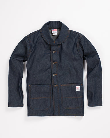 Utility Canvas Snap Jacket Navy