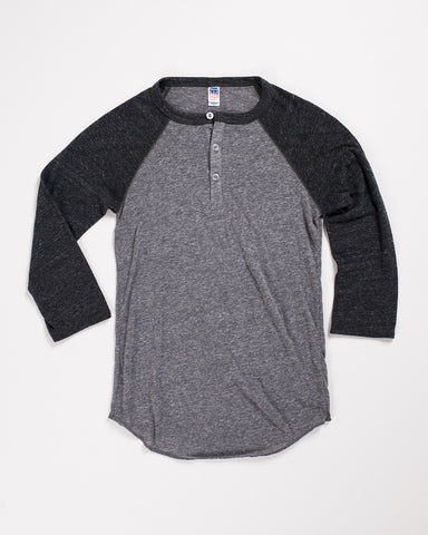 Tri-Blend Basic Henley Navy