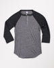 Tri-Blend Basic Henley Grey/Onyx
