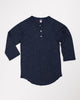 Tri-Blend Basic Henley Navy