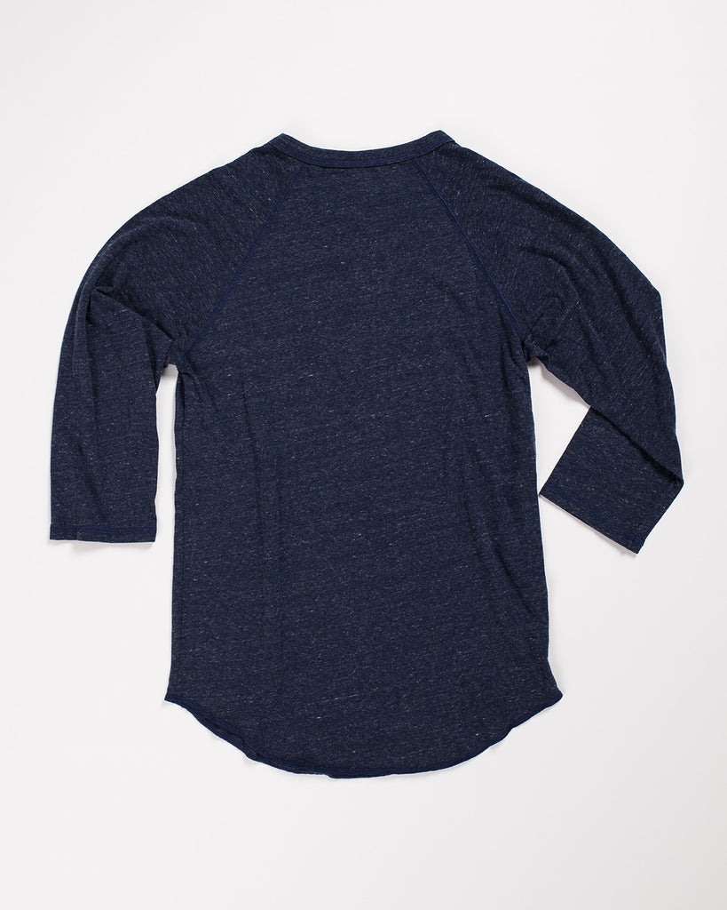 Tri-Blend Basic Henley Navy