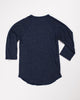 Tri-Blend Basic Henley Navy