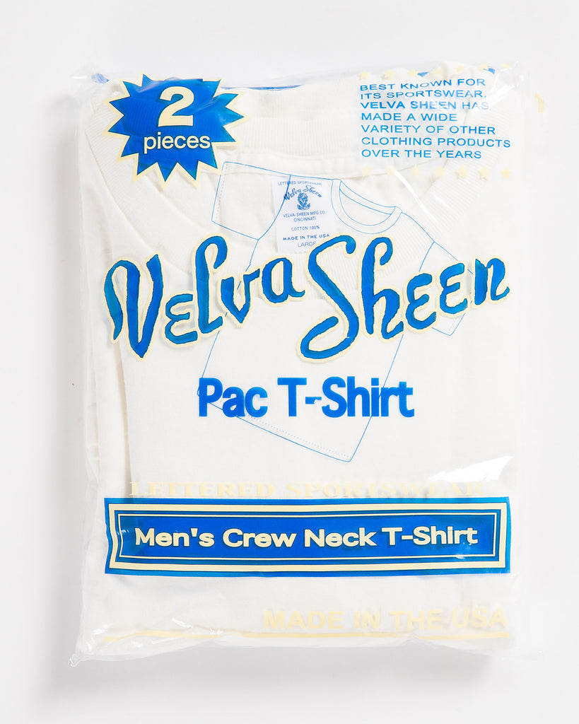 Velva Sheen T-Shirt 2 Pack White/Heather Grey