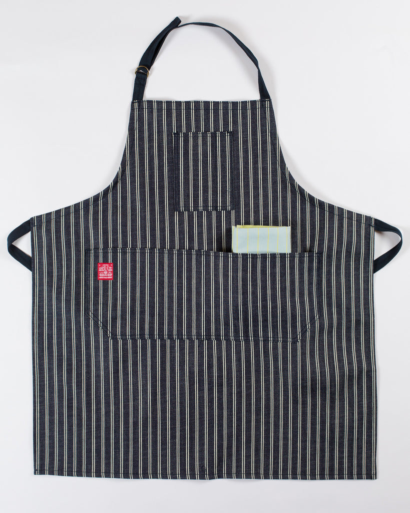 Hand-Eye Kitchen Apron Denim Double Stripe