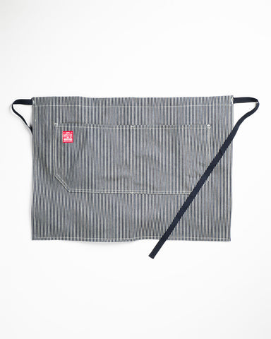 Hand-Eye Kitchen Apron Navy Ticking