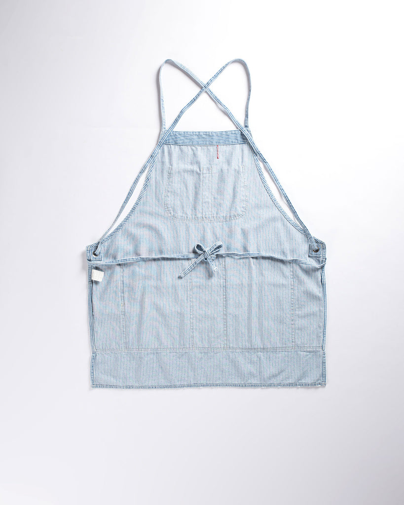 BasShu Work Apron Hickory Stripe