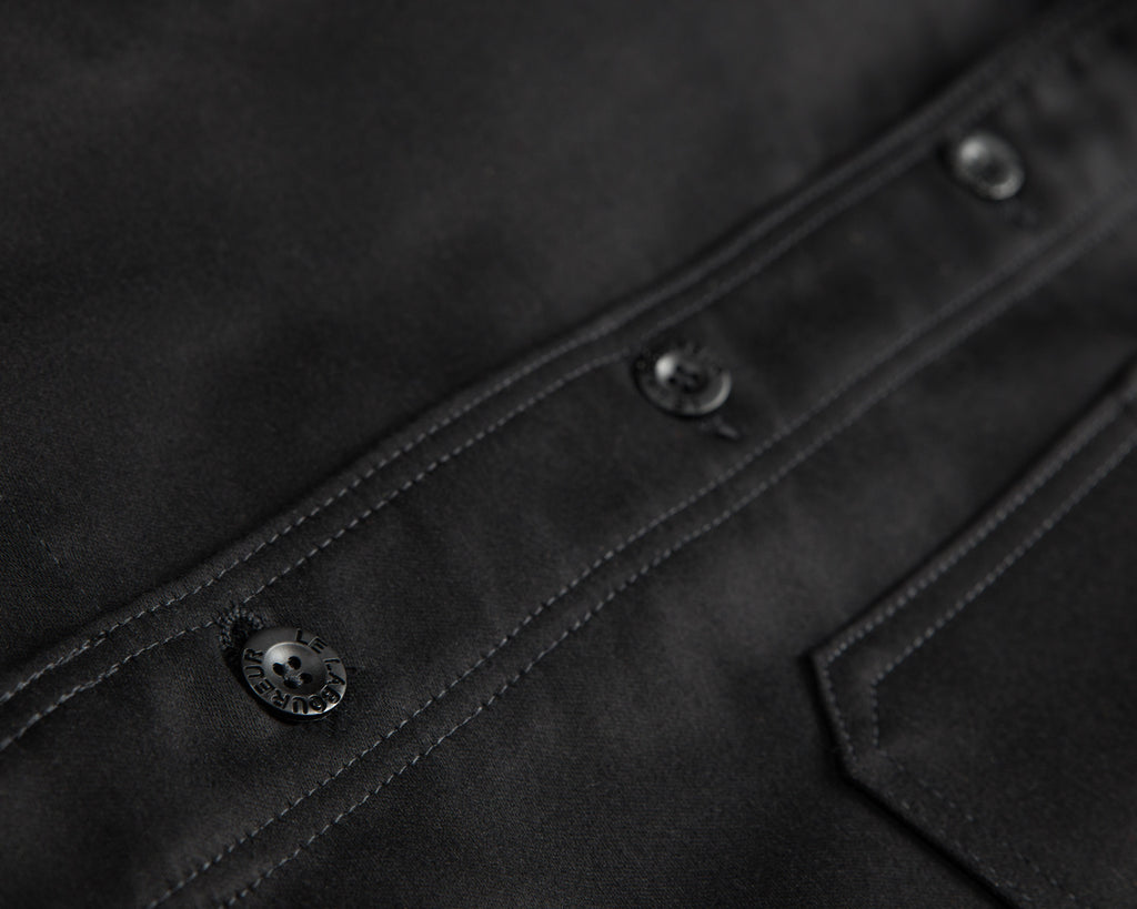 Le Laboureur Moleskin Work Jacket Noir