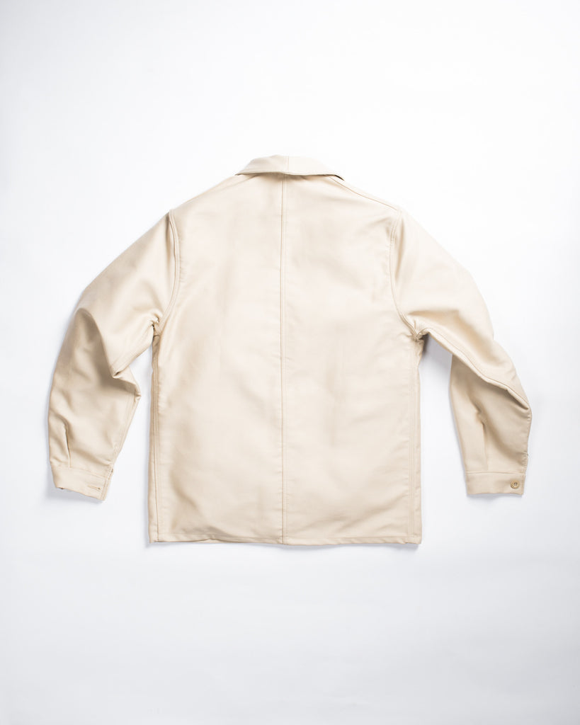 Le Laboureur Moleskin Work Jacket Ecru