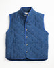 Utility Canvas Snap Vest Navy