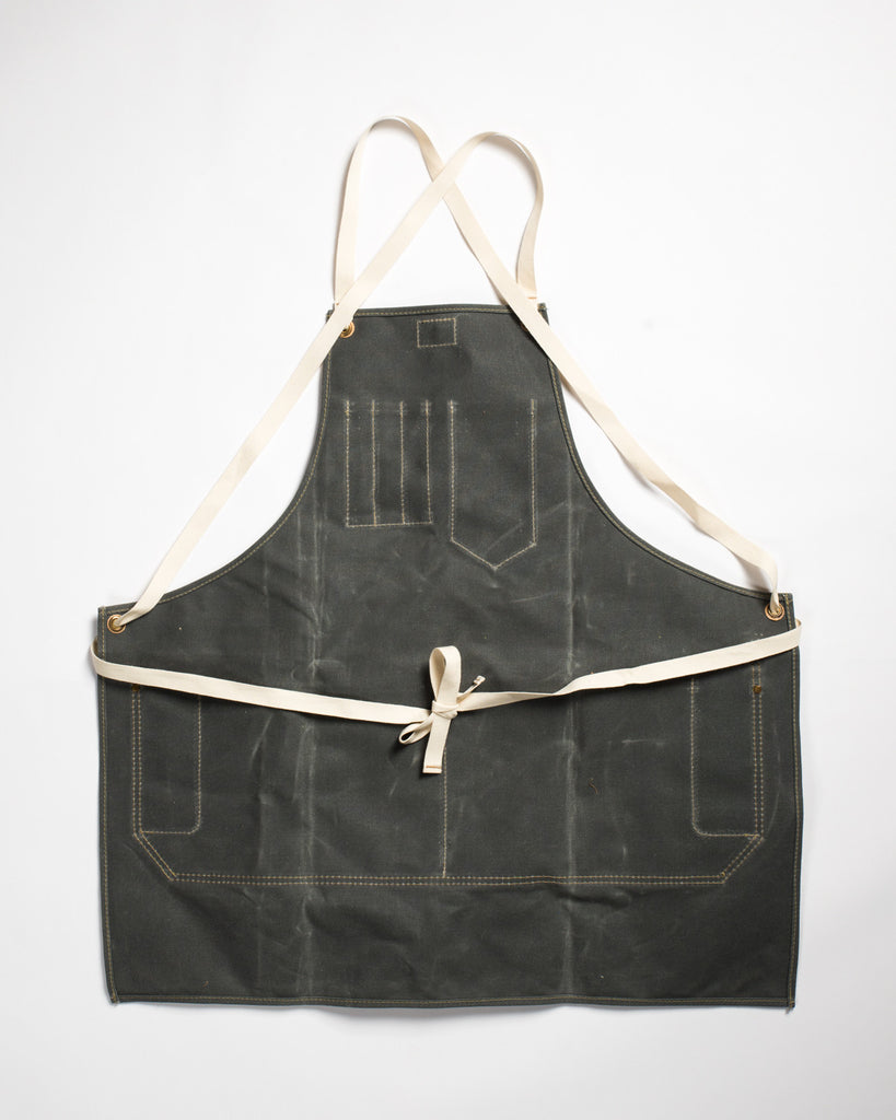 Artifact Bag Co. Artisan Apron Slate Waxed Canvas